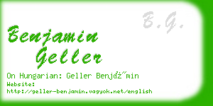 benjamin geller business card